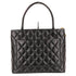 Medallion Tote Quilted Caviar
