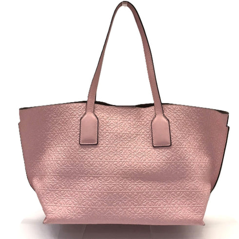 T Shopper Tote Anagram Embossed Leather