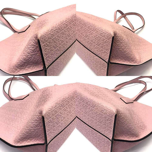 T Shopper Tote Anagram Embossed Leather