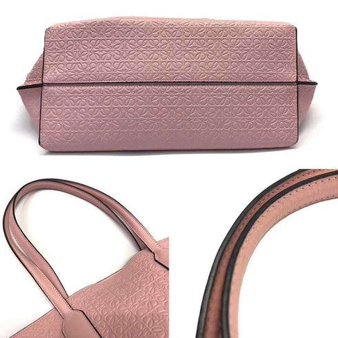 T Shopper Tote Anagram Embossed Leather