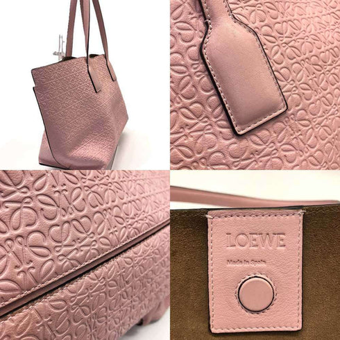 T Shopper Tote Anagram Embossed Leather