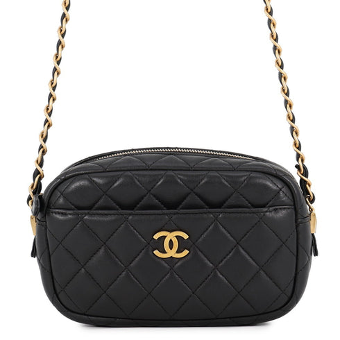 Camera Case Bag Quilted Lambskin Mini
