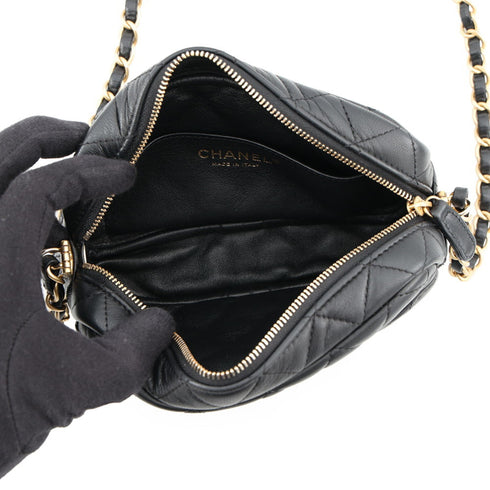 Camera Case Bag Quilted Lambskin Mini