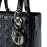 Lady Dior Bag Cannage Quilt Patent Medium