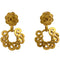 CC Logo Clip-On Earrings Metal Gold-Tone Metal