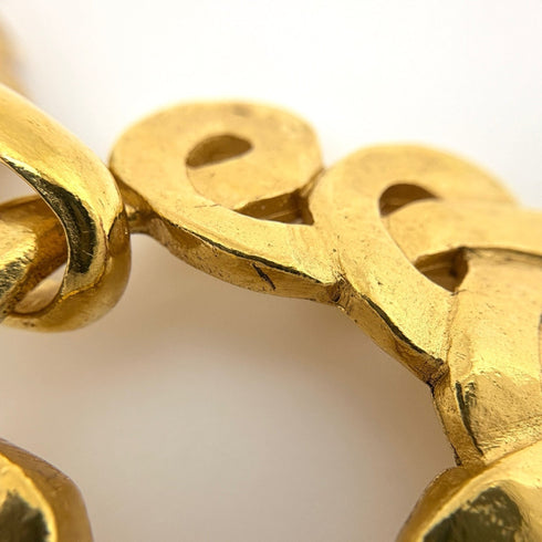 CC Logo Clip-On Earrings Metal Gold-Tone Metal