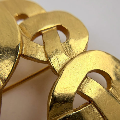 CC Logo Brooch Metal