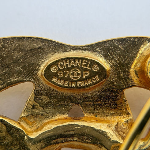 CC Logo Brooch Metal