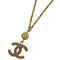 CC Logo Pendant Necklace Metal