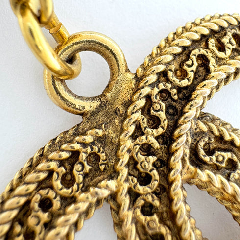 CC Logo Pendant Necklace Metal