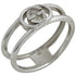 Interlocking G Ring Sterling Silver