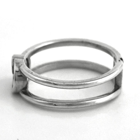 Interlocking G Ring Sterling Silver