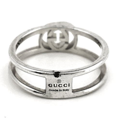 Interlocking G Ring Sterling Silver
