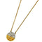 Pendant Necklace Gold and Silver Metal