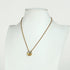 Pendant Necklace Gold and Silver Metal