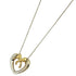 Open Heart Pendant Necklace Sterling Silver 15mm