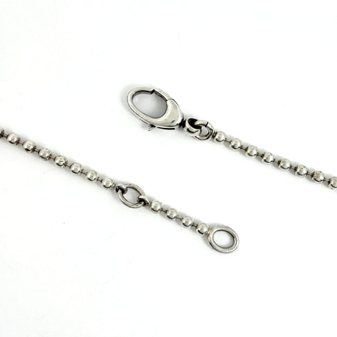 Interlocking G Heart Pendant Necklace Sterling Silver
