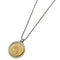 Vintage Pendant Necklace 18K Gold and Sterling Silver