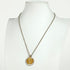 Vintage Pendant Necklace 18K Gold and Sterling Silver