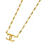 CC Logo Pendant Necklace Metal
