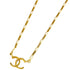 CC Logo Pendant Necklace Metal