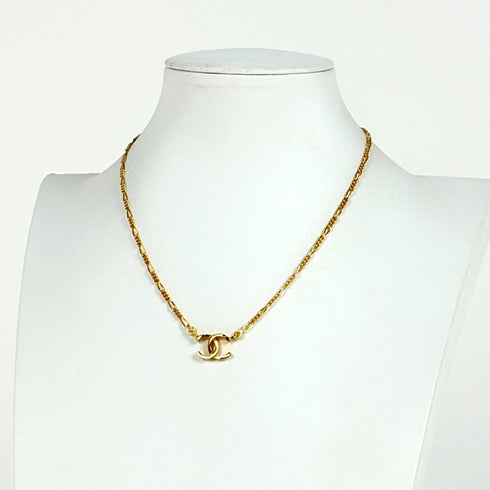 CC Logo Pendant Necklace Metal