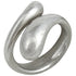 Elongated Teardrop Band Ring Sterling Silver
