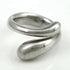 Elongated Teardrop Band Ring Sterling Silver