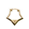 Earrings Hoop Gold-Tone Metal