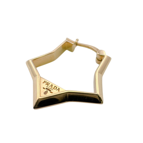 Earrings Hoop Gold-Tone Metal
