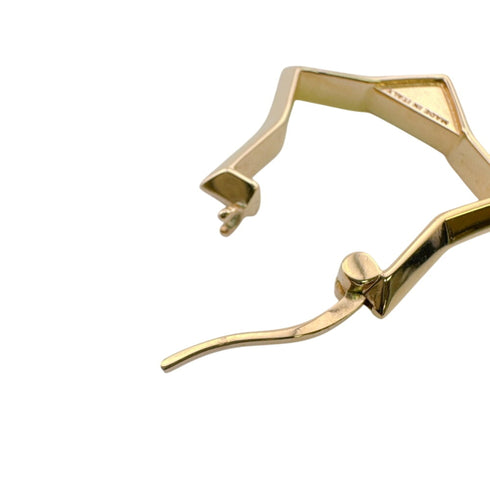 Earrings Hoop Gold-Tone Metal