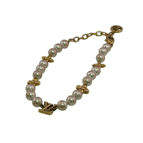 Bracelet Gold With Pearl White