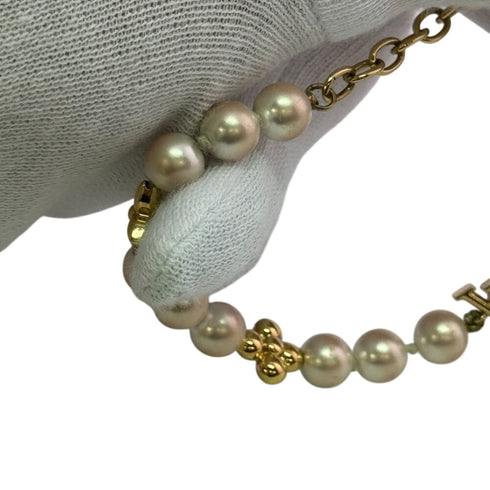 Bracelet Gold With Pearl White