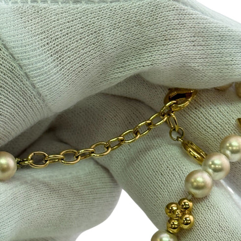 Bracelet Gold With Pearl White
