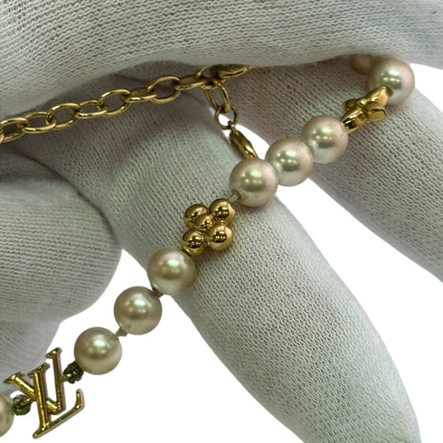 Bracelet Gold With Pearl White