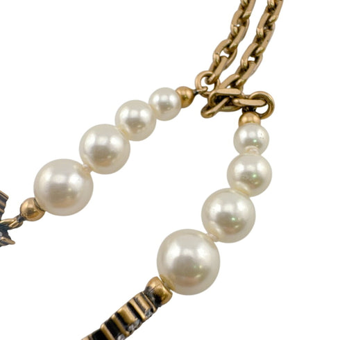 Necklace Gold and Rhinestone