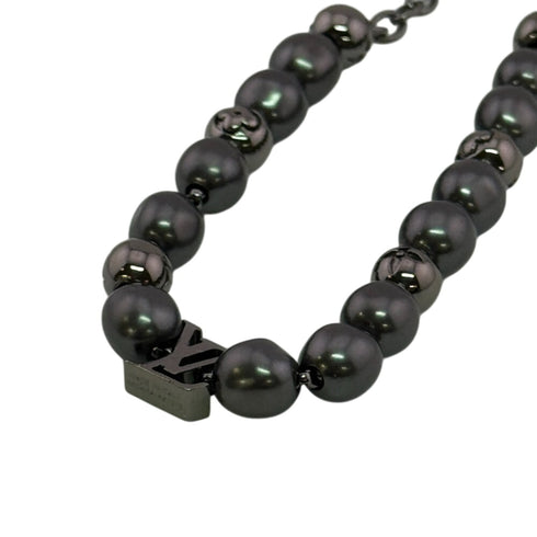 Monogram Bracelet Metal Silver Gray