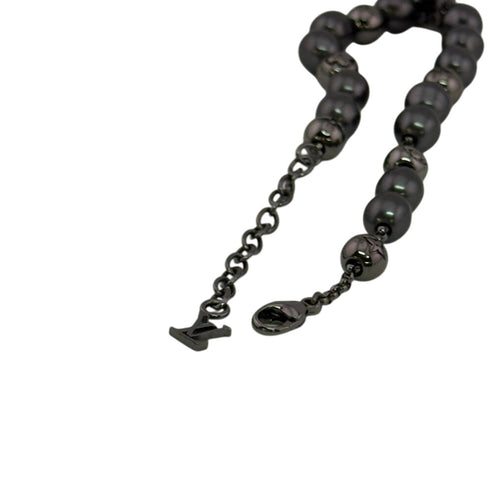 Monogram Bracelet Metal Silver Gray