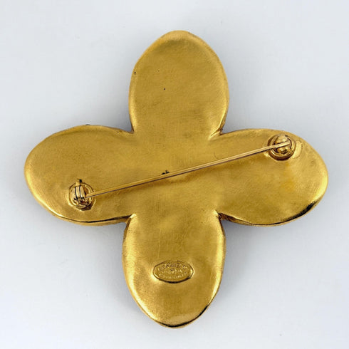 CC Logo Brooch Metal