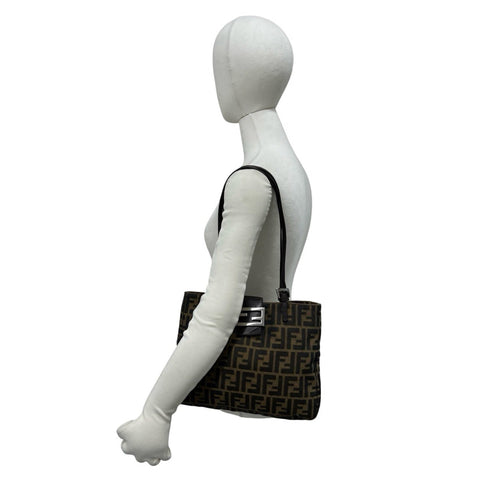 Vintage Shoulder Bag Zucca Canvas Medium
