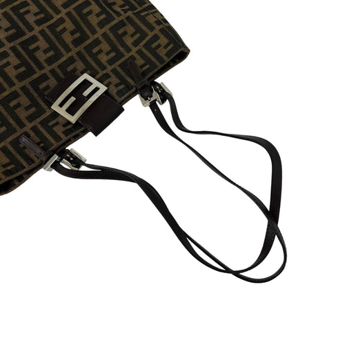 Vintage Shoulder Bag Zucca Canvas Medium