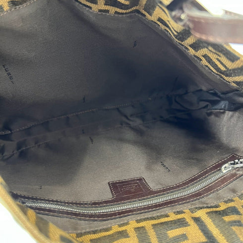 Vintage Shoulder Bag Zucca Canvas Medium