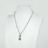 CC Logo Pendant Necklace Silver-Tone Metal