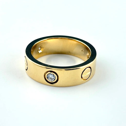 Ring 18K Yellow Gold with Diamond