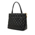 Medallion Tote Quilted Caviar