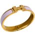 Click H Bracelet Metal Pink and Silver