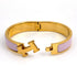 Click H Bracelet Metal Pink and Silver