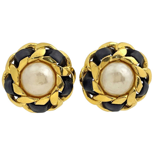 CC Logo Clip-On Earrings Metal