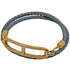 Roulis Double Tour Bracelet Gold and Leather