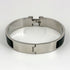 Click H Bracelet Enamel and Silver Plated Black and Silver